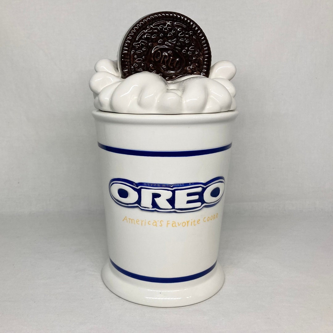 Vintage Oreo Cookie Jar America's Favorite Cookie Milk Etsy