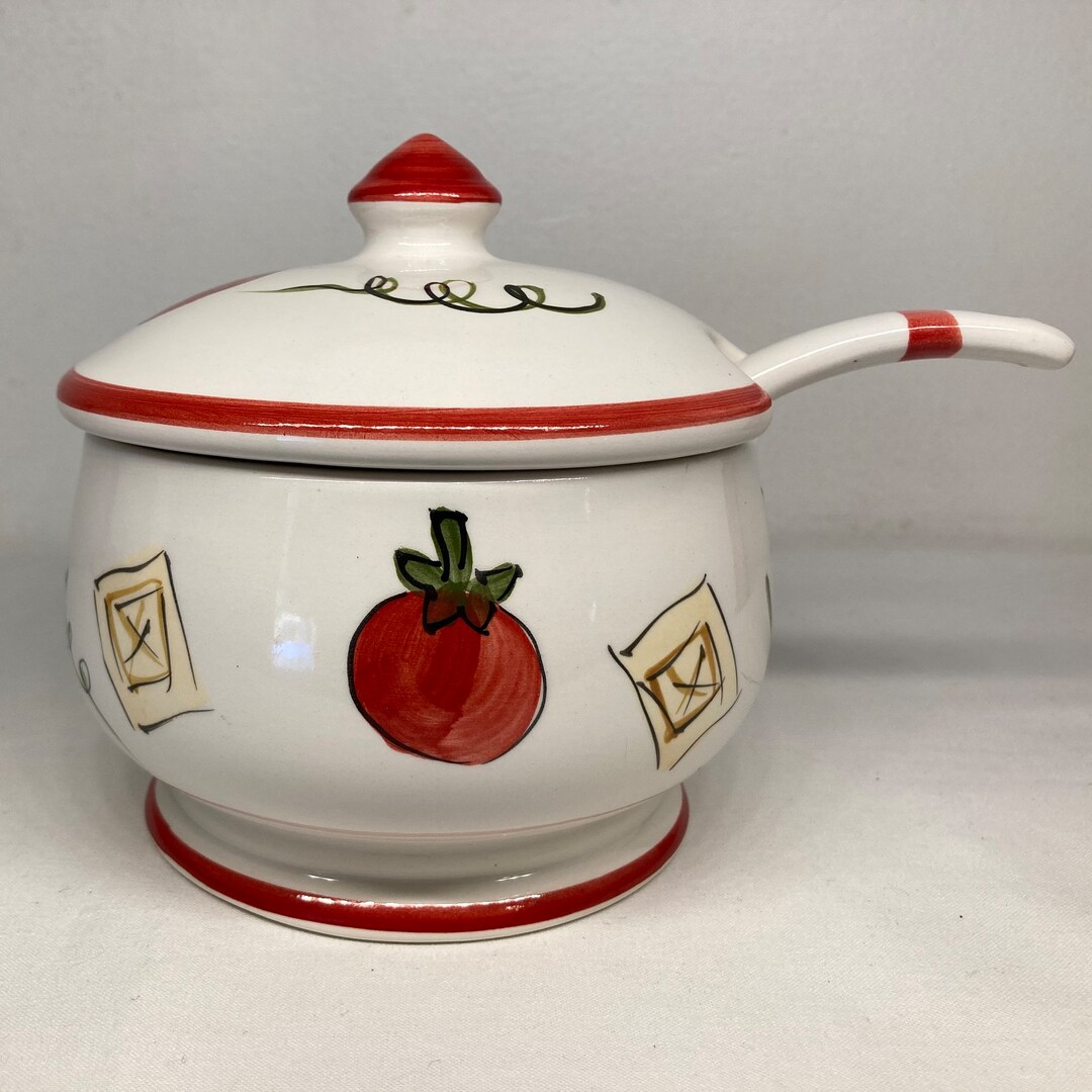 Individual Soup Tureen 3 Piece Set Etsy