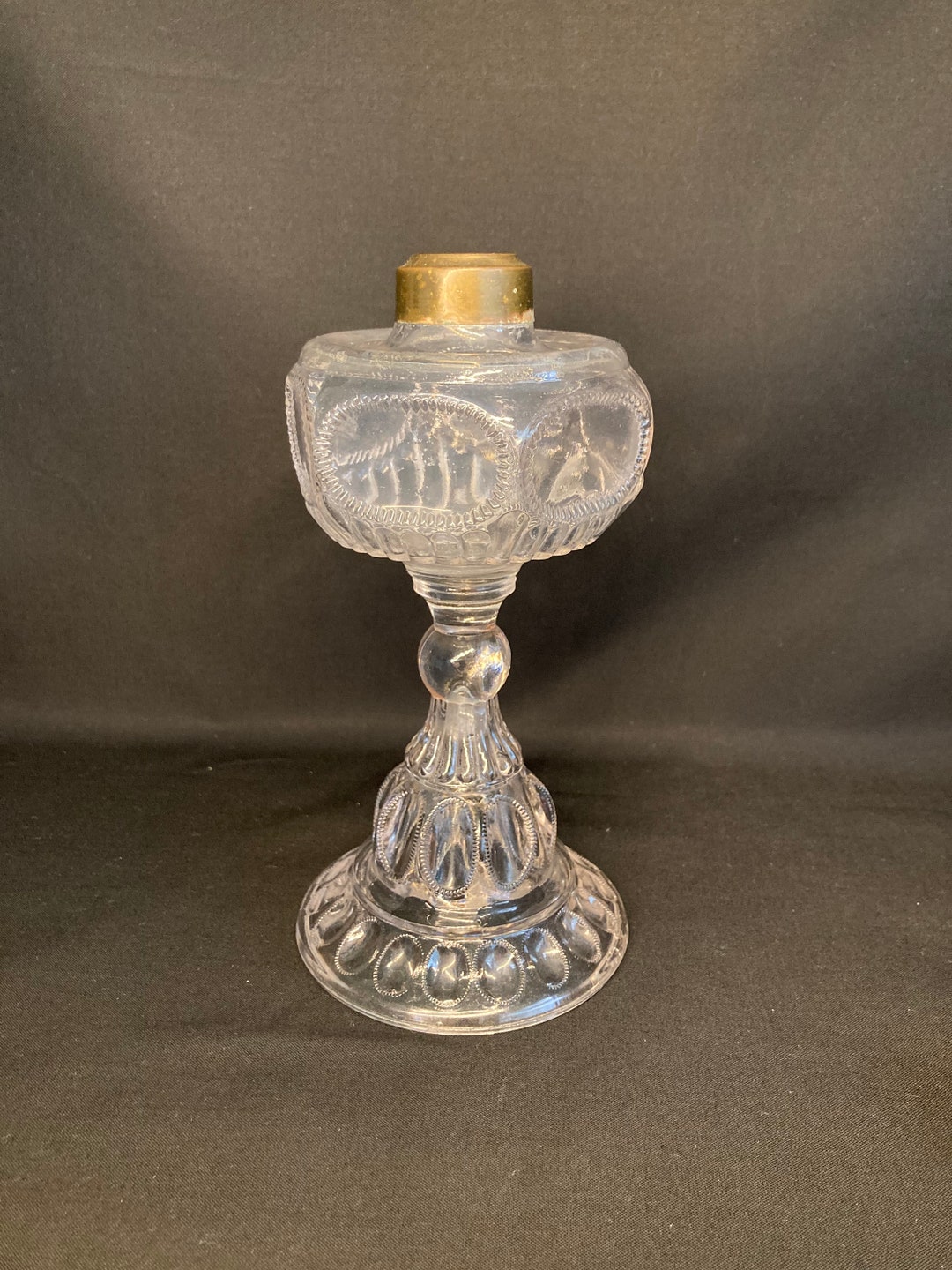 Vintage Unique Zipper Loop Oil Lamp Base Etsy