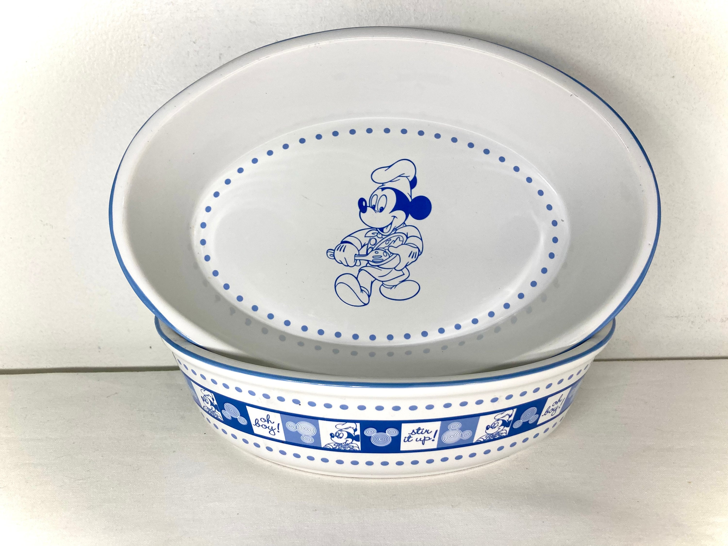 Mickey Mouse Minnie Sketchbook Dishes, Dinner Plates, Serving Bowl