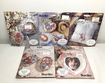 Vintage Lot of Bucilla Embroidery Kits