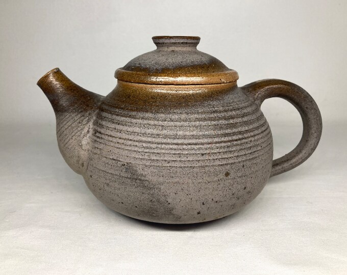 Vintage Handmade Stoneware Teapot Etsy