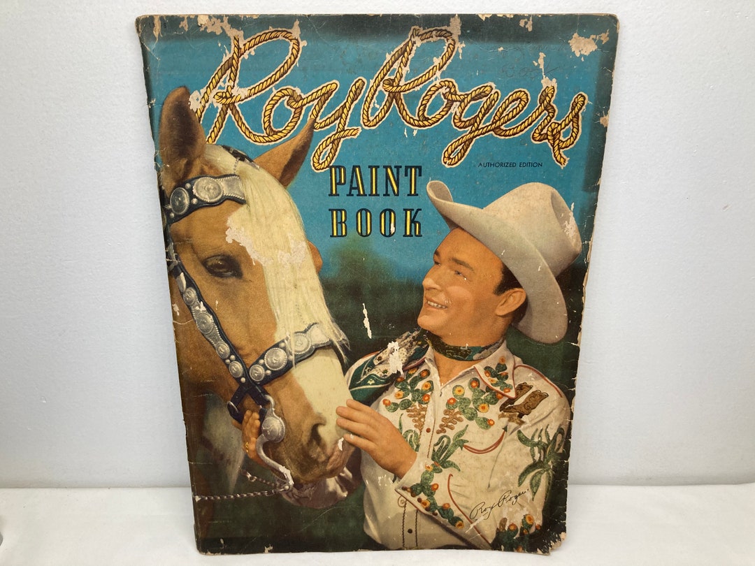 Vintage 1948 Roy Rogers Coloring Book - Etsy