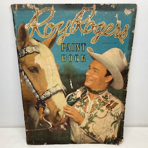 Vintage 1948 Roy Rogers Coloring Book - Etsy