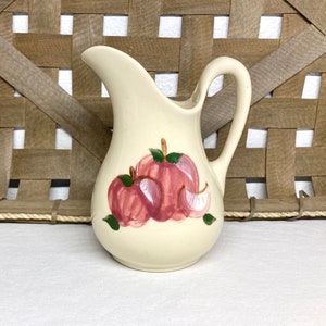 Vintage Apline Pottery Apple Pitcher 6”