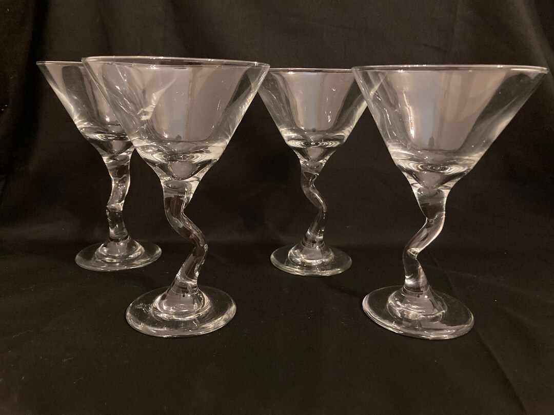 Libbey Z Stem 9.25oz Martini Glasses Set of 4 Etsy