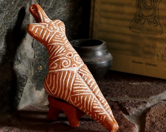 Handmade Mother Goddess Venus Figurine – Ancient Cucuteni Ceramic Sculpture – Fertility Symbol – Neolithic Art Decor