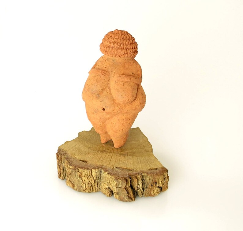 Venus of Willendorf on the wooden stand Etsy