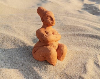 Venus of Kosk Hoyuk Neolithic Female Goddess Earthy Clay,ceramik sculpture
