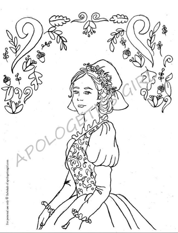 Coloring Page Printable Margaret Steward Knox &amp; FUN FACTS | Etsy