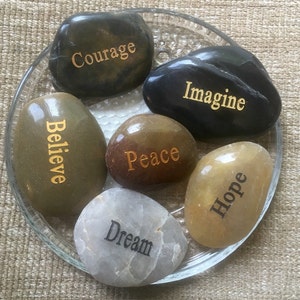 Inspirational Stones Centerpiece