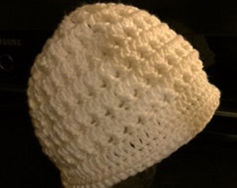 Crochet Messy Bun Hat