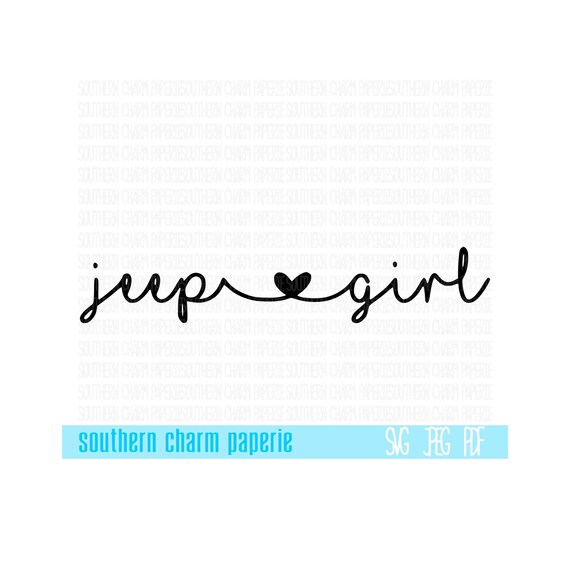 Download JEEP Girl Joined by Love Heart JEEP 4x4 SVG Cut File | Etsy