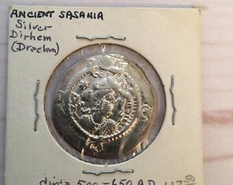 Ancient Sasania, Silver Dirhem (Dracham) Circa 500-650 AD