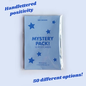 Pack de cartes postales mystères