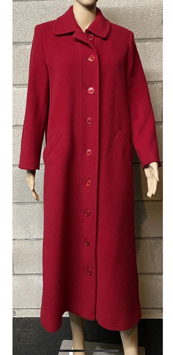 Vintage Women’s GLORIA VANDERBILT Long Red 100% Wo