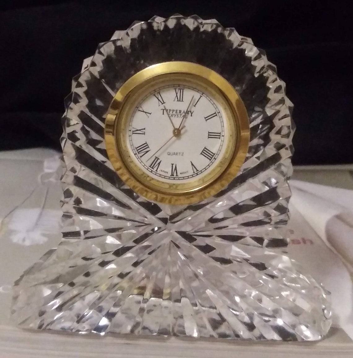 Tipperary Crystal Quartz Clock Etsy