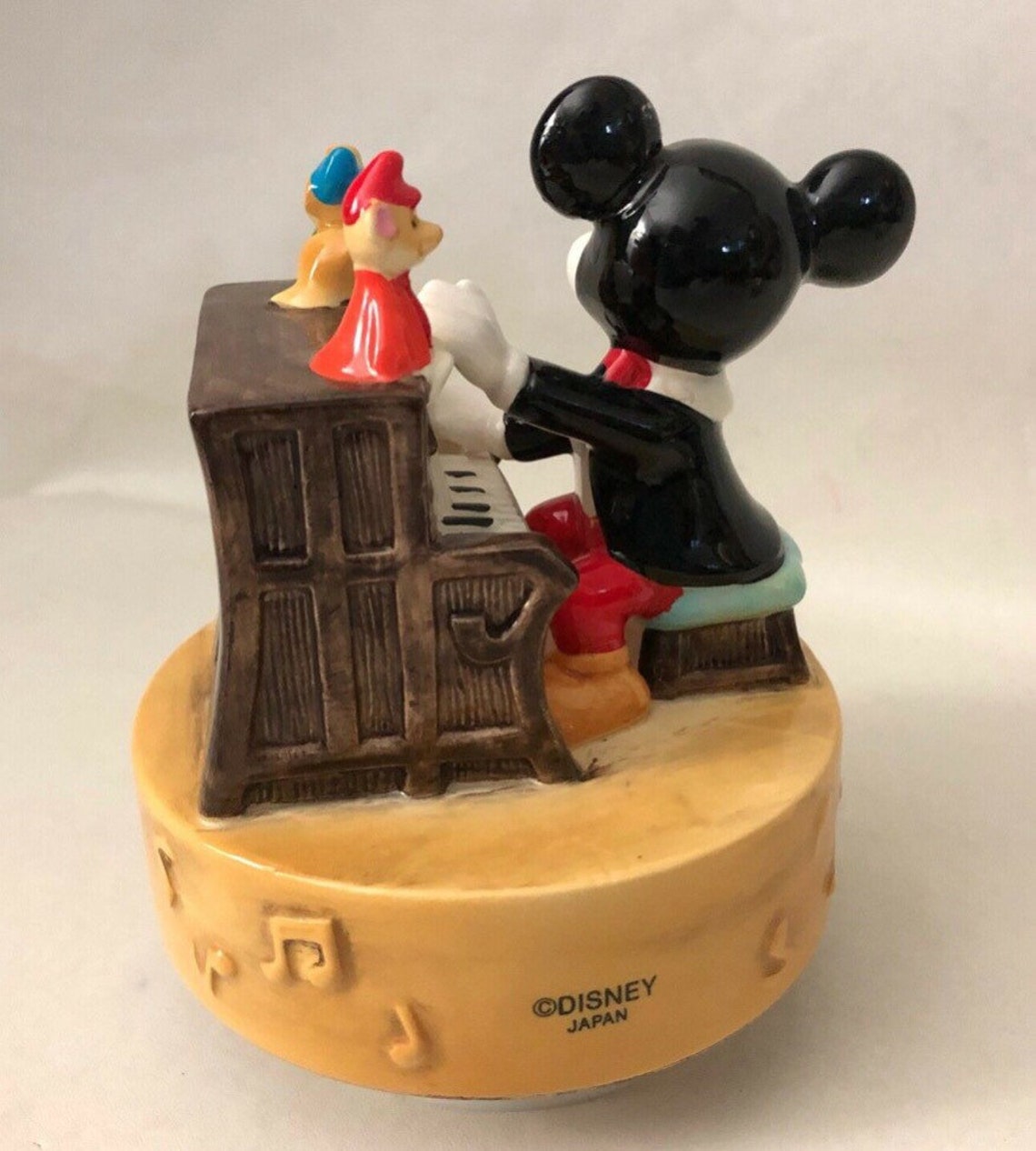 Vintage Mickey Mouse Ceramic Music Box Disney Productions Etsy