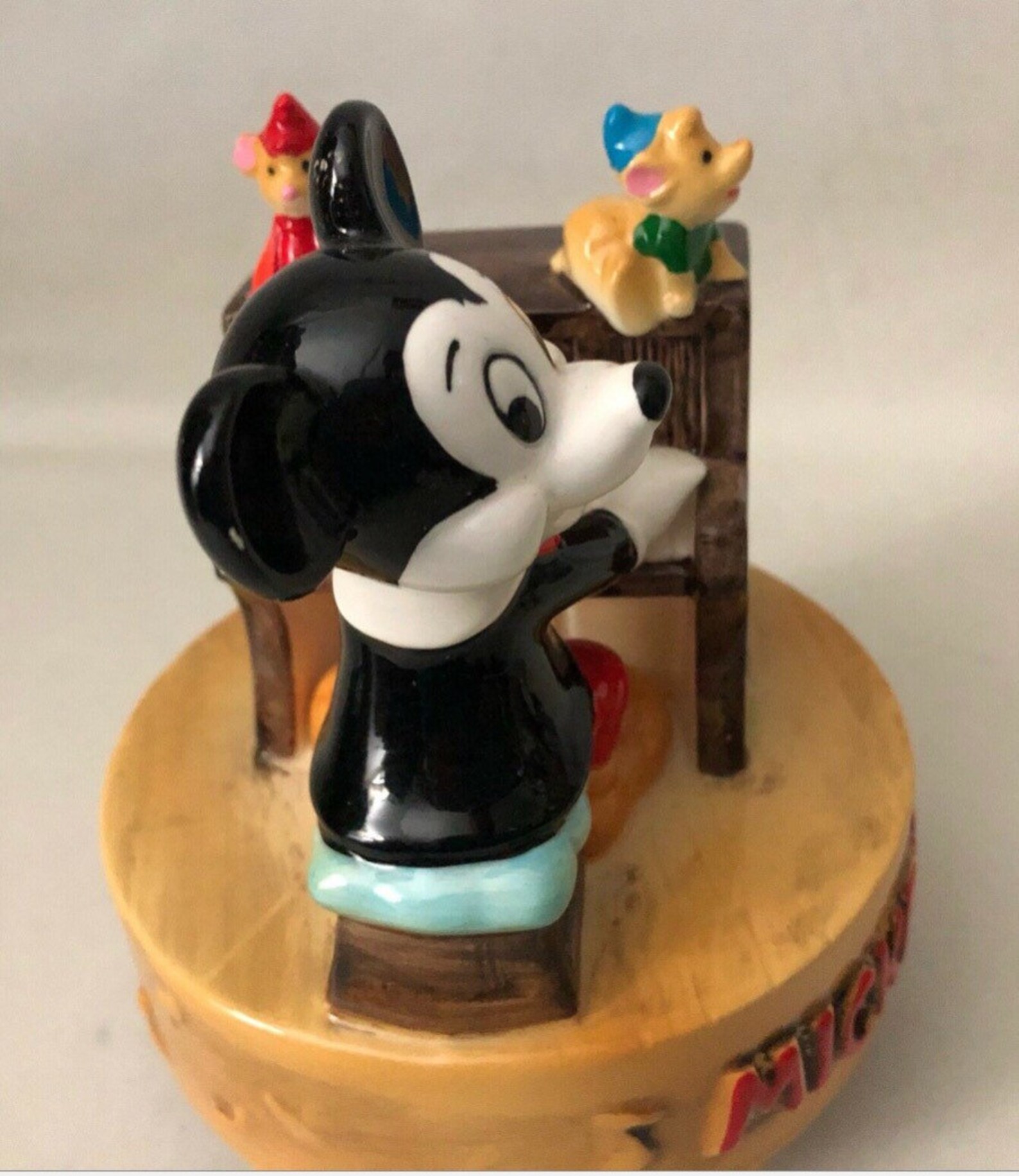 Vintage Mickey Mouse Ceramic Music Box Disney Productions Etsy