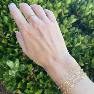 Set med 2 x Fjärilskopplingar - TINY 14kt guldfylld eller sterlingsilverfjäril för permanenta smycken - CZ Charm Permanent Jewelry L3 bild 8