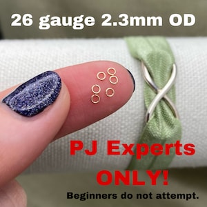 Set of 50 x 26gauge 2.3mm EXTREMELY TINY Thinnest Smallest Open Jumpring Sterling Silver Gold Filled Rose Gold Filled Permanent Jewelry J1