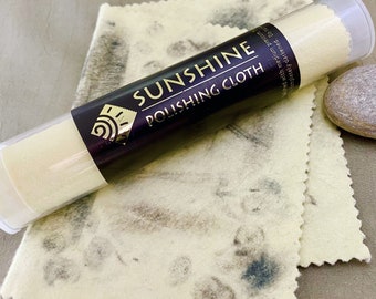 Large Sunshine Polish Cloth with Storge Tube - Hand Stamping Tools - Jewelry Making Supplies - Wholesale Tools T2