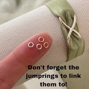 Set med 2 x Fjärilskopplingar - TINY 14kt guldfylld eller sterlingsilverfjäril för permanenta smycken - CZ Charm Permanent Jewelry L3 bild 6