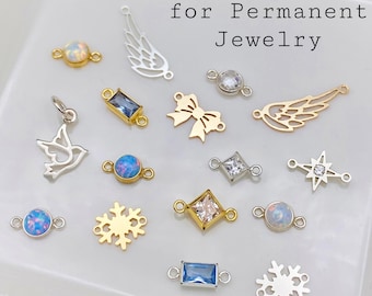 Winter Pack - Permanent Jewelry Charm and Connector Starter Pack - S13
