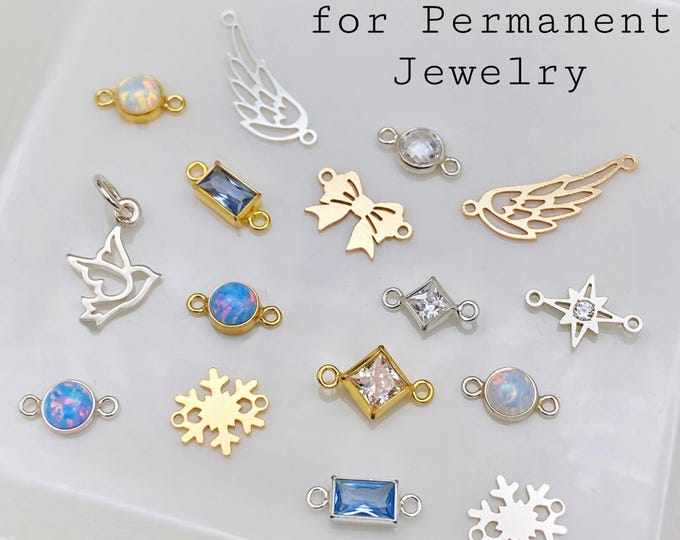 Winter Pack - Permanent Jewelry Charm and Connector Starter Pack - S13