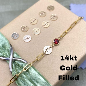 Letter Connectors 6mm 14kt Gold Filled Alphabet Connectors for Bracelet Initial Charm Disk Permanent Jewelry Supplies Wholesale image 10