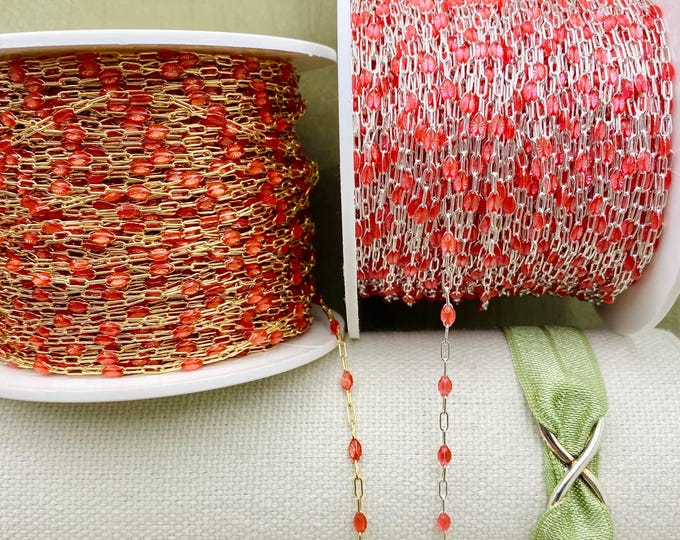 Coral Enamel Chain - Sunburst - E27