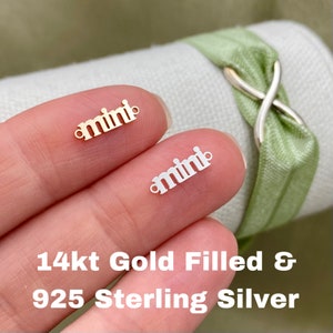 Mini conector - Pequeño eslabón de oro de 14 quilates o plata de ley para pulsera - Suministro permanente de joyería - Perfecto para madre e hija L21