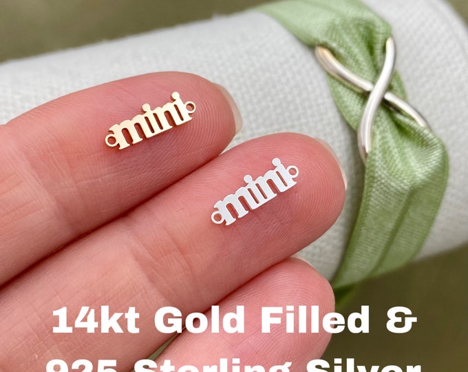 Mini Connector - Tiny 14Kt Gold Filled or Sterling Silver Link for Bracelet - Permanent Jewelry Supply - Perfect for Mother and Daughter L21