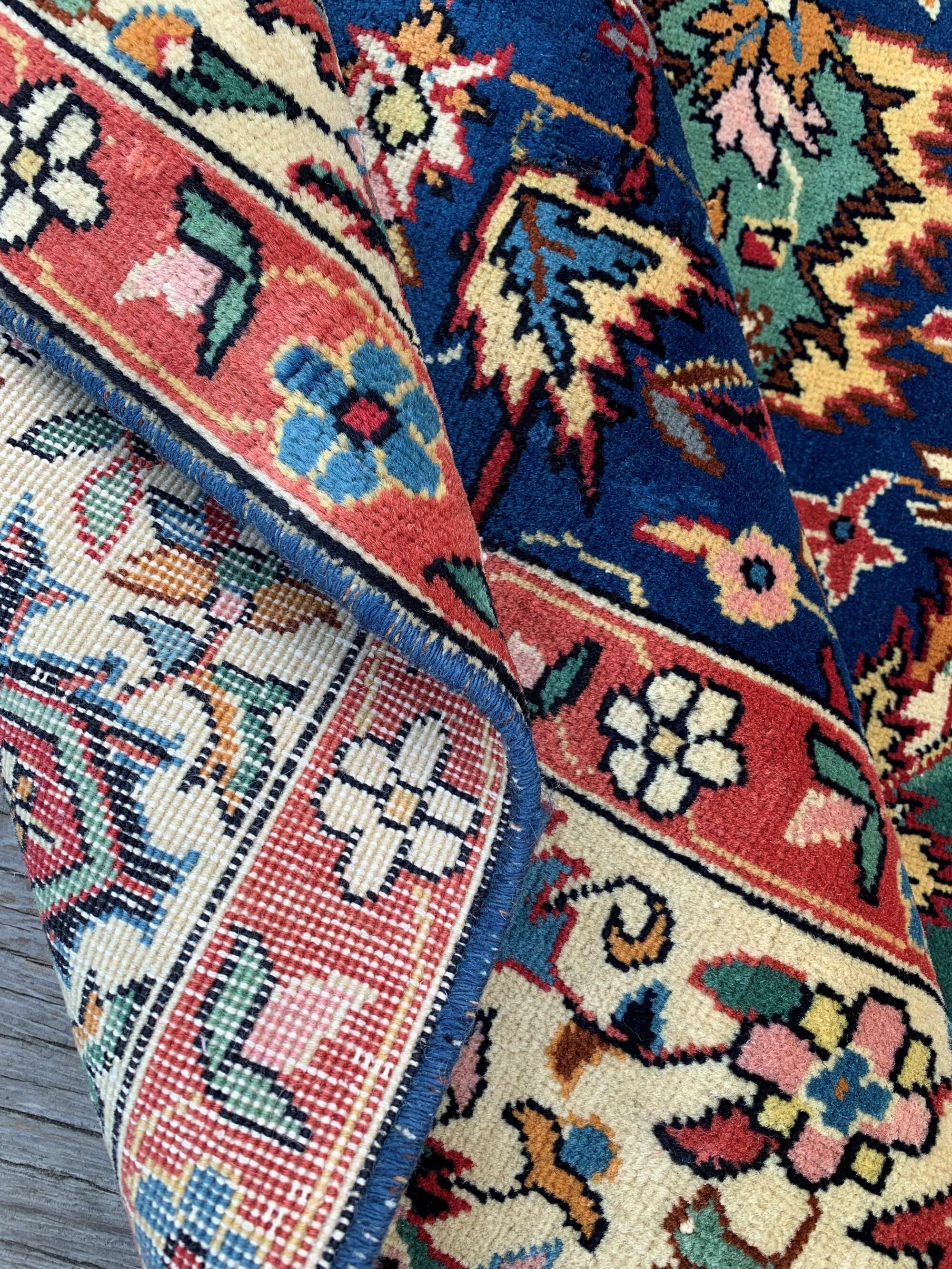 Blue Vintage Persian Rug 7'9x11'5 8X11 Etsy