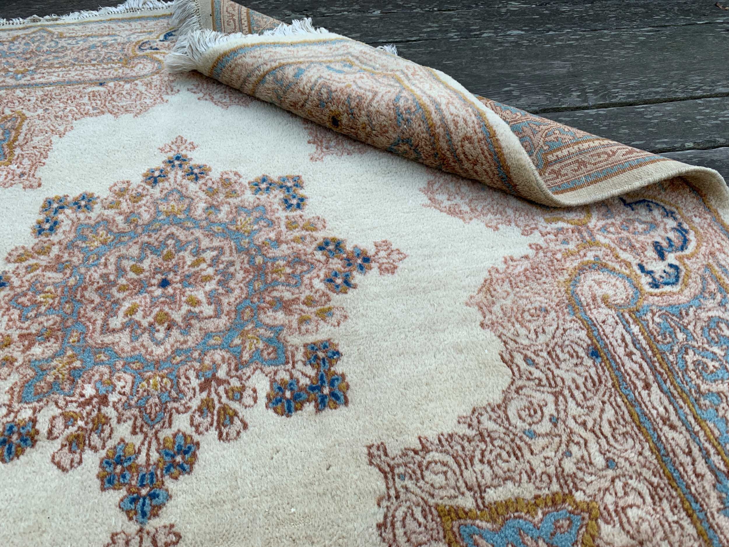 Vintage Square Persian Rug 5x5 Neutral Toned Bohemian Oriental Etsy