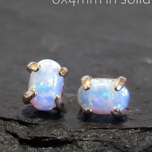 October birthstone opal earrings, october birthstone earrings, october studs, opal earrings, white opal earrings, white october opal studs