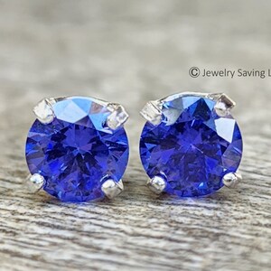 Genuine outlet tanzanite earrings