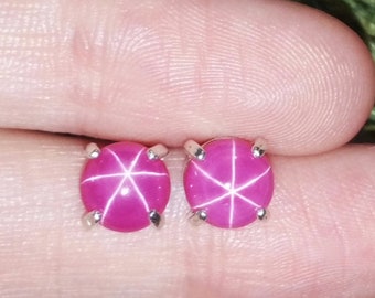 Star ruby earrings deals