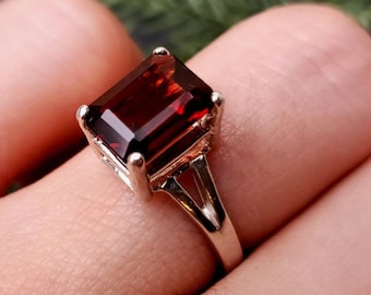 real garnet ring