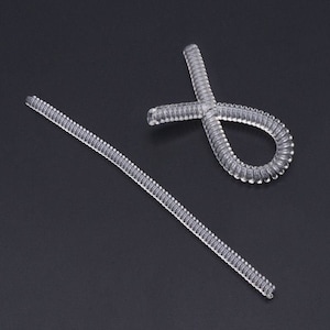 Clear Silicone Spiral Ring Adjuster 