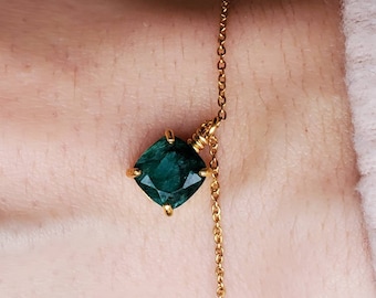 Genuine Emerald Bracelet, matching emerald bracelet, unique emerald bracelet, raw emerald bracelet, may birthstone bracelet