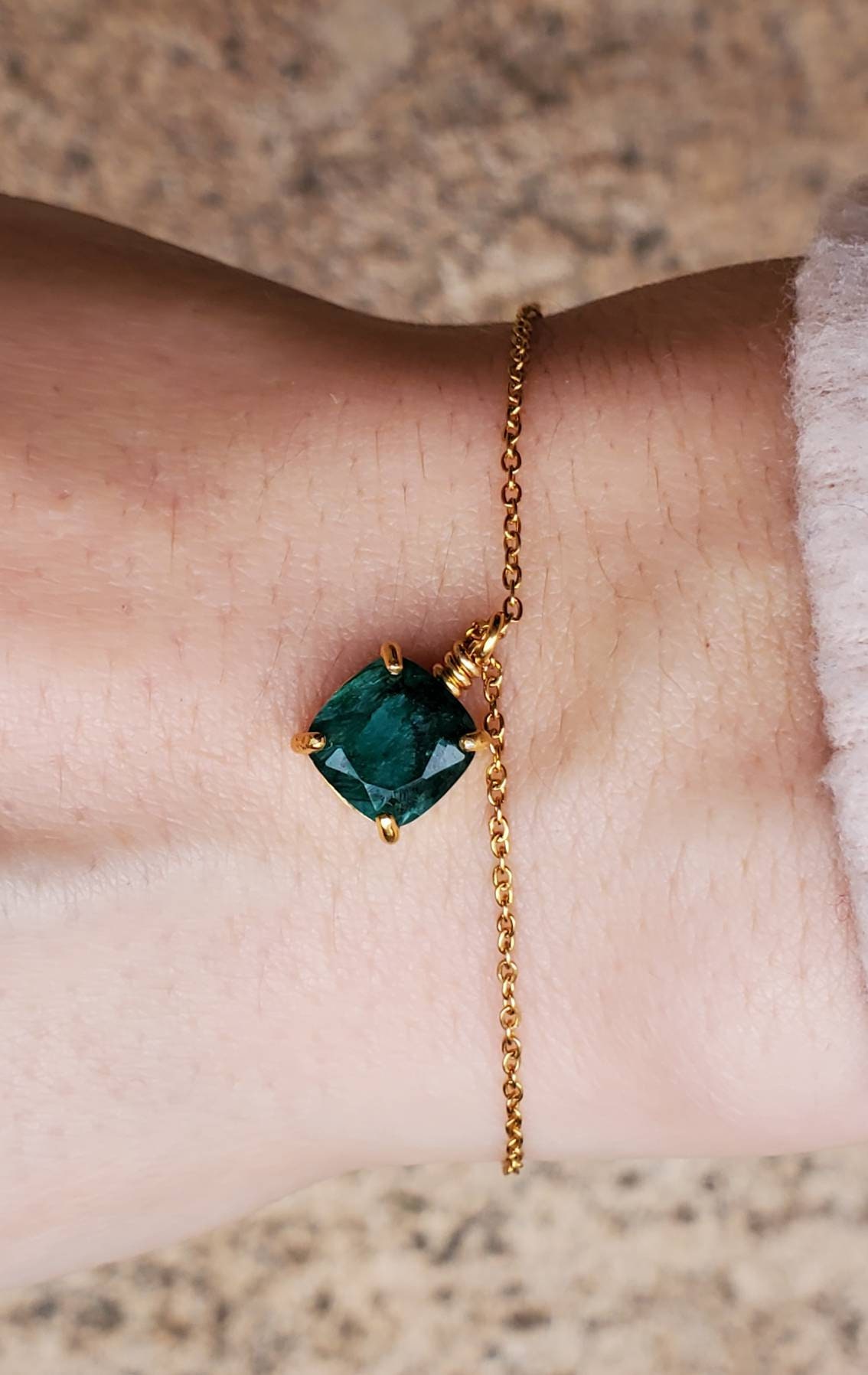 Sieraden Armbanden Bedelarmbanden Natuurlijke Robijn Blauwe Saffier Emerald 18k Massief Wit Goud Diamant Armband Ruby Charms Vrouwen Elegante Multi Shape Armband Cadeau voor Vrouwen 