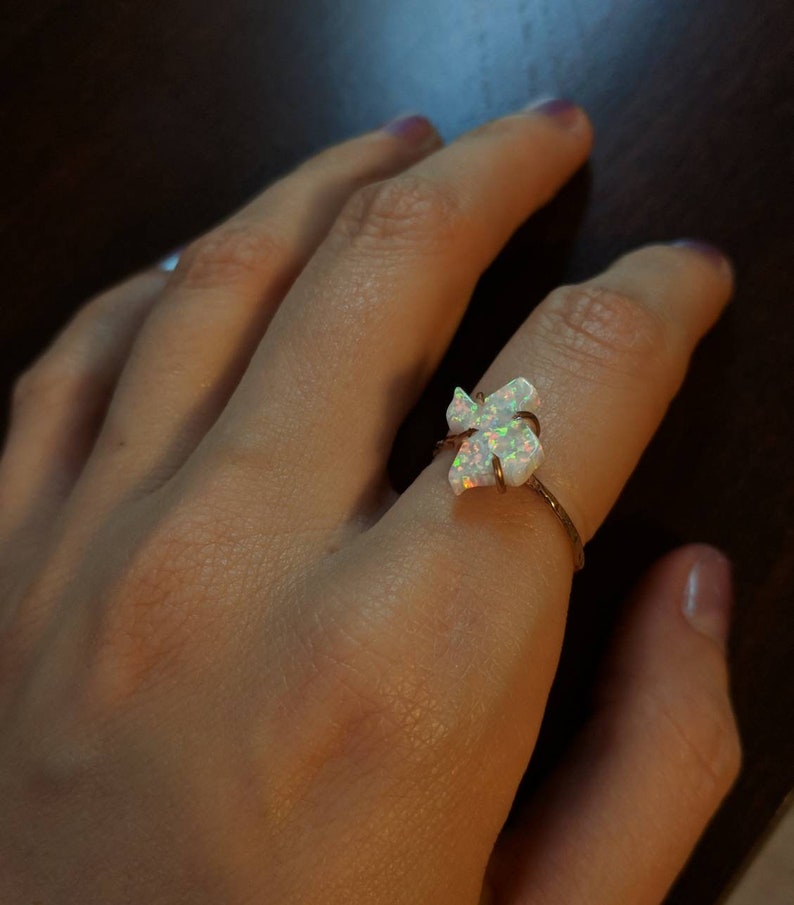 Opal texas ring unique Texas ring Texas opal jewelry Texas state ring unique Texas ring white fire opal Texas ring Texas shape opal