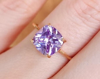 Lavender Amethyst ring, this is a last call item only available in Rose Gold Fill, other metals are on our shop homepage