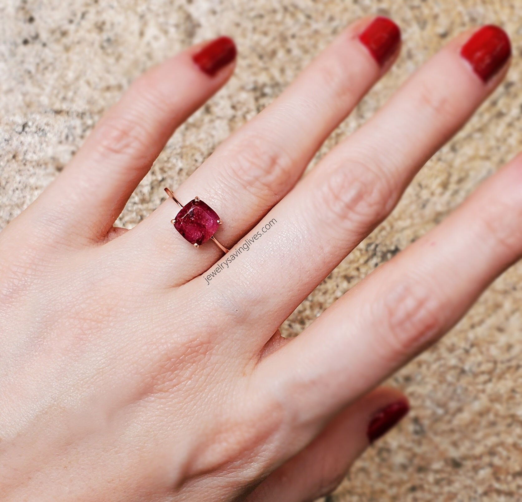 Buy July Birthstone Natural Ruby Ring Raw Ruby Ring Genuine