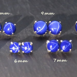 blue star sapphire earrings