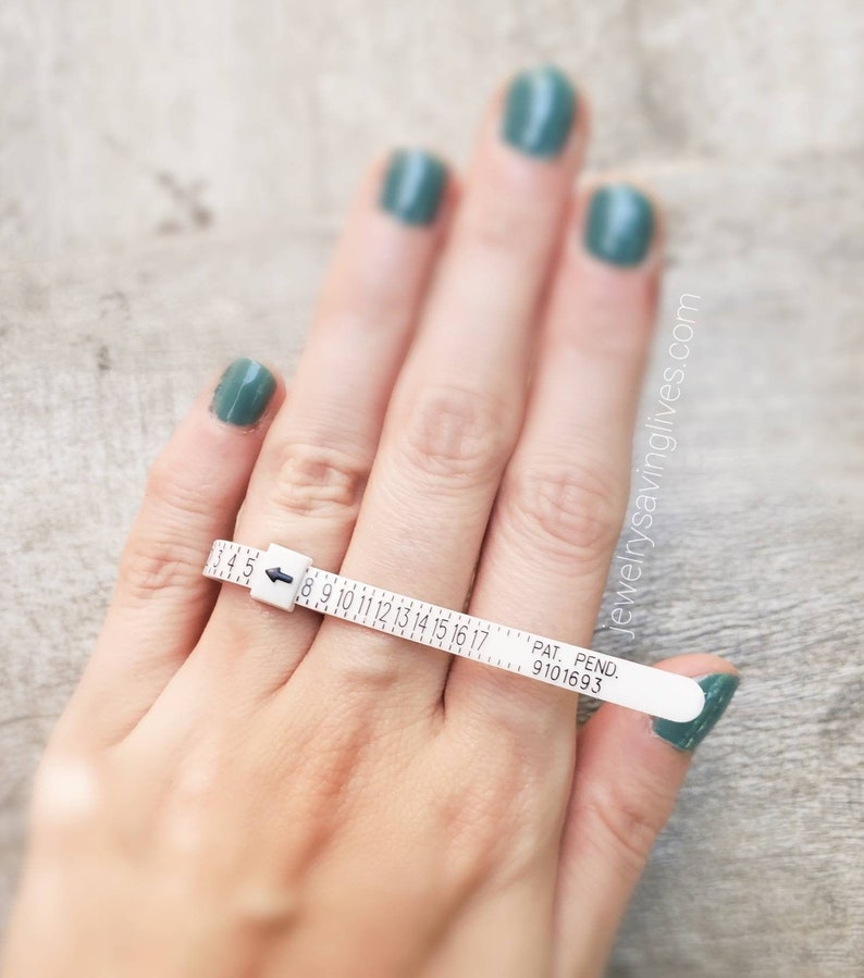 Plastic Ring Sizer Ring Sizer Chart Reusable Ring Sizer Etsy