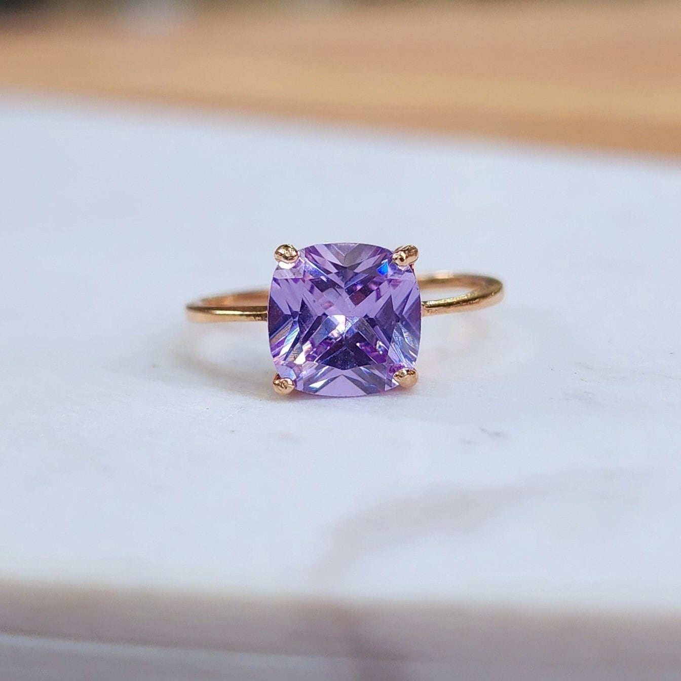 Purple Emerald Ring Etsy Singapore