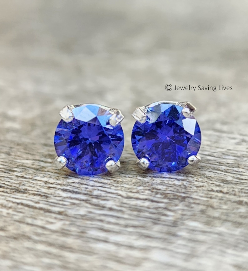 tanzanite earrings