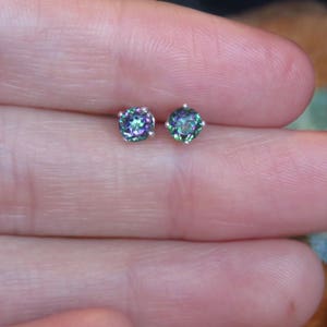 dainty alexandrite earrings
